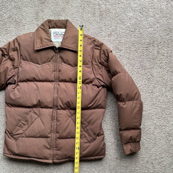 Walls Jacket Mens Medium Down Fill Blizzard Purf Full Zip Vtg Pockets Puffer - Picture 7 of 11